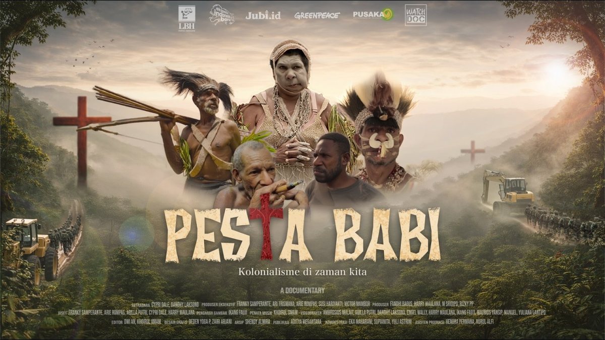 Official frame from the documentary Pig Feast: Colonialism in Our Time